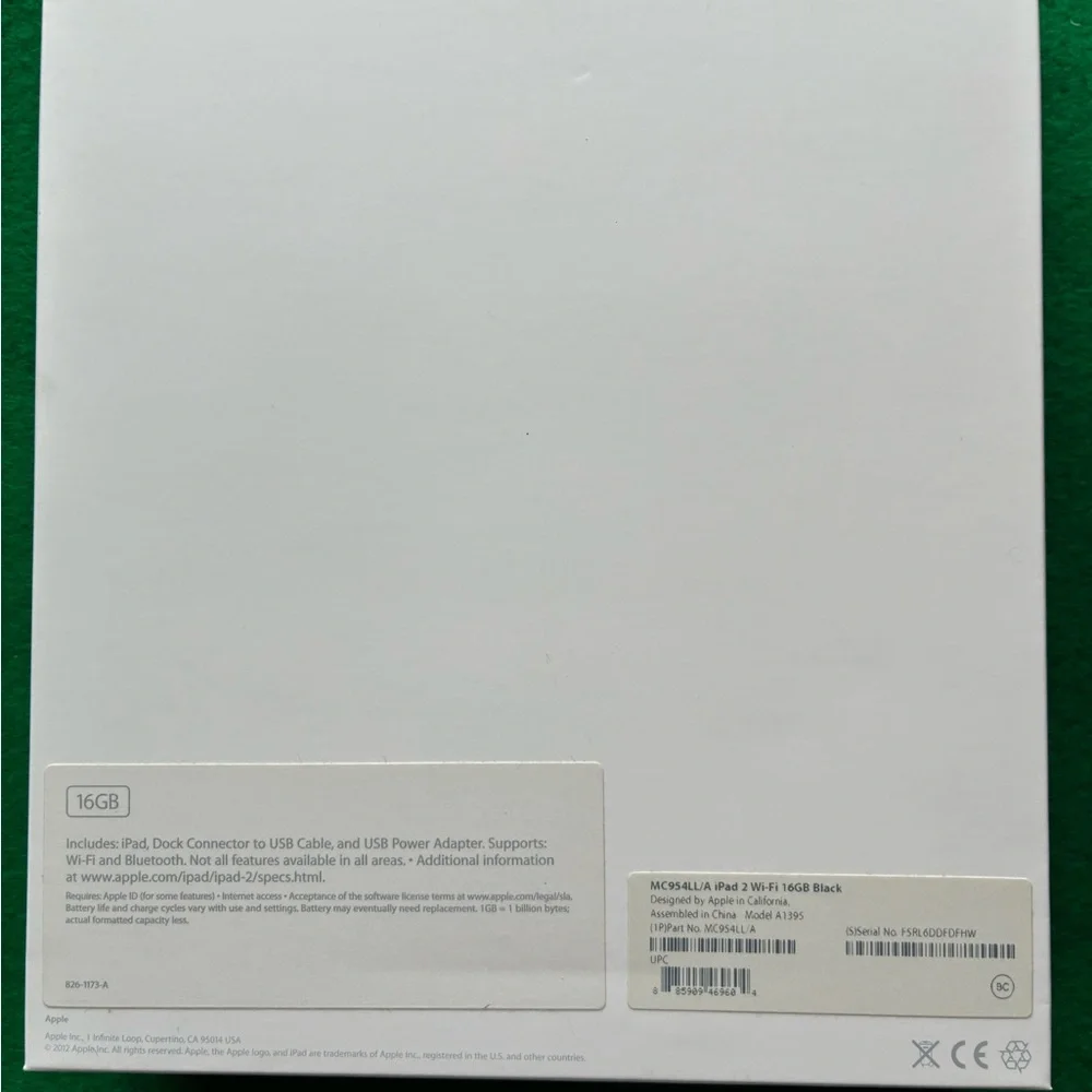 Apple iPad 2, 16G with Silver Finish.